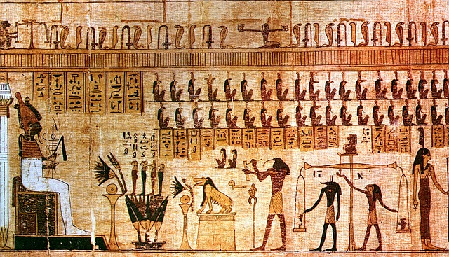 papyrus z hrobky